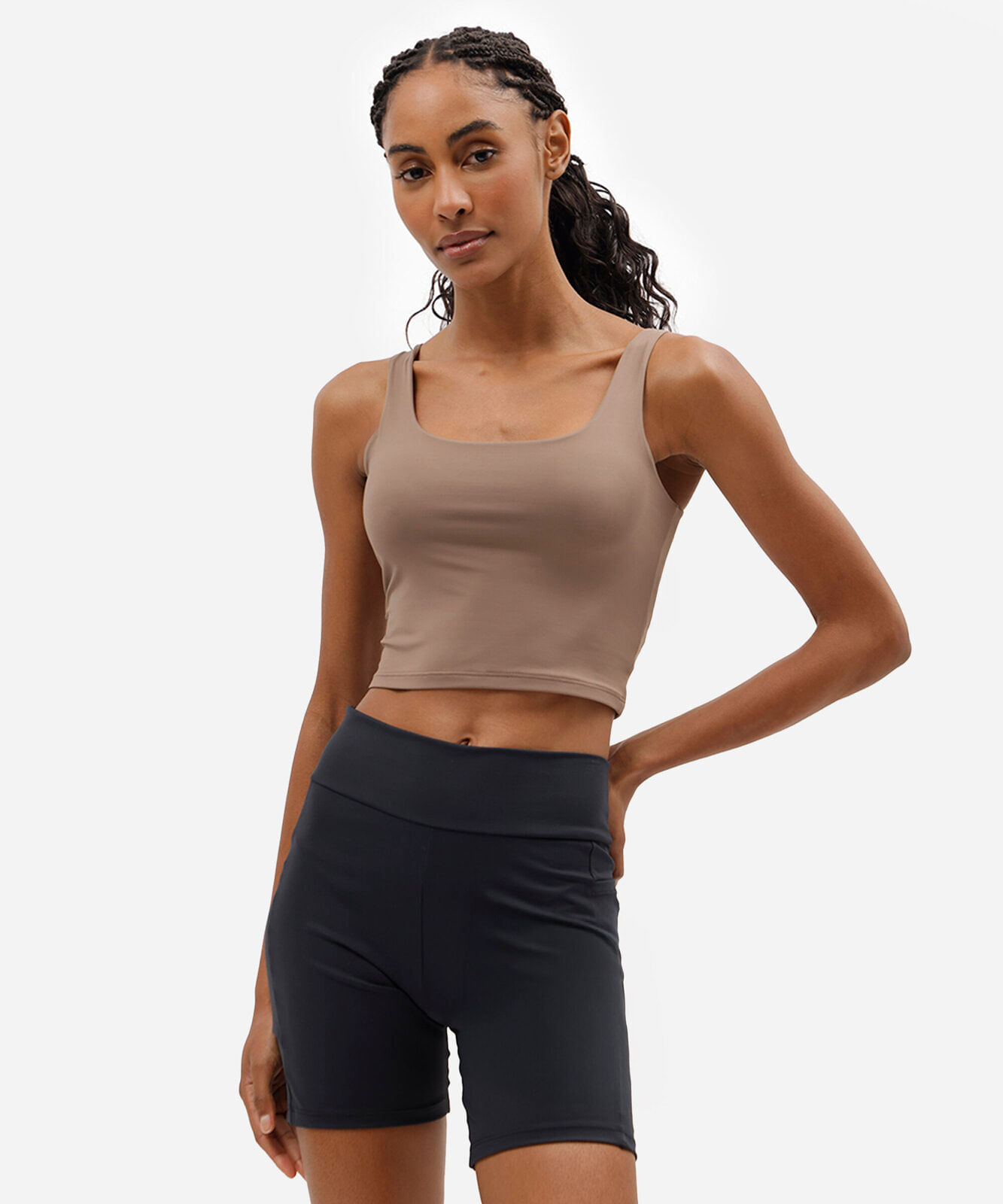 regata feminina esportiva ace bege