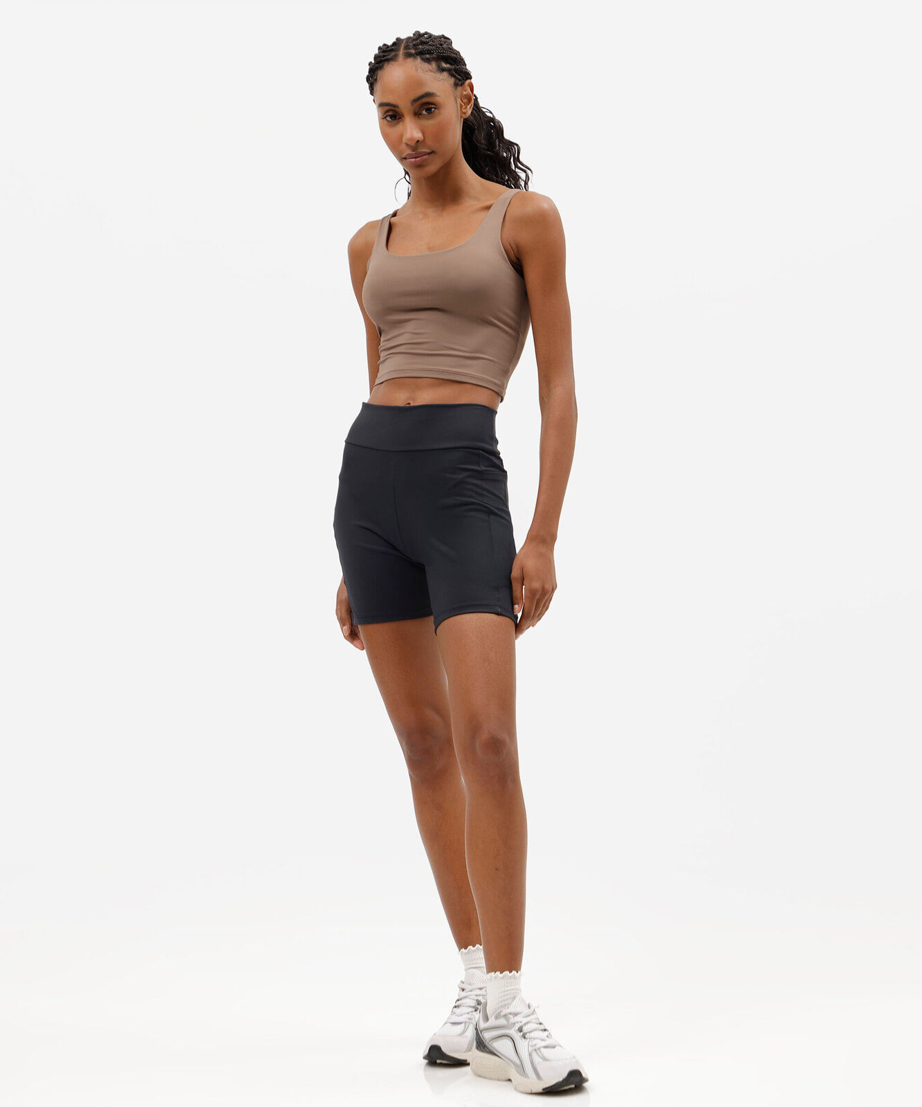 regata feminina esportiva ace bege