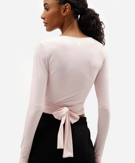 bolero feminino de poliamida esportivo rosa