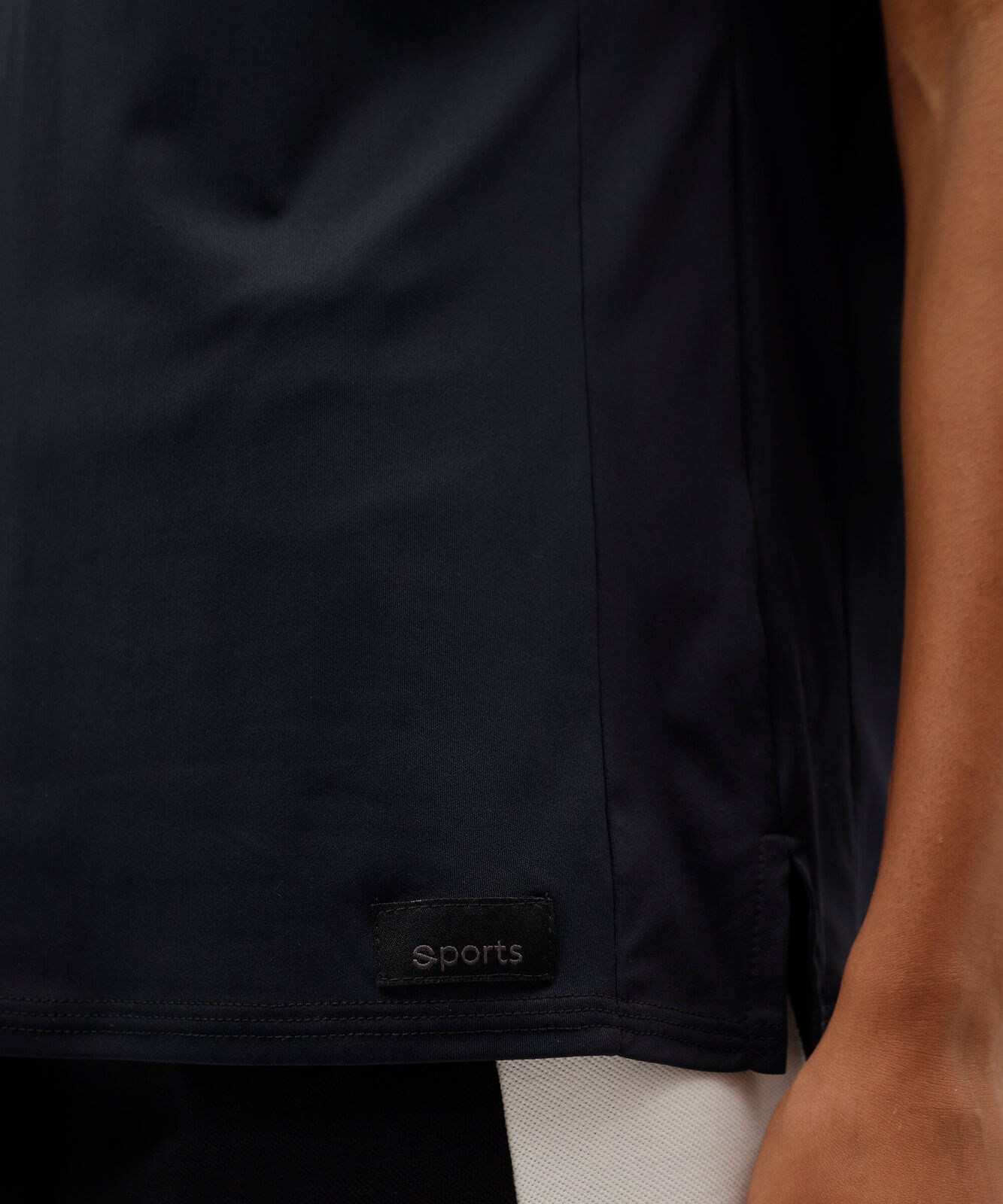 blusa muscle tee feminina esportiva preta