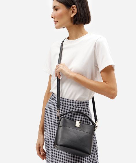 bolsa transversal preta