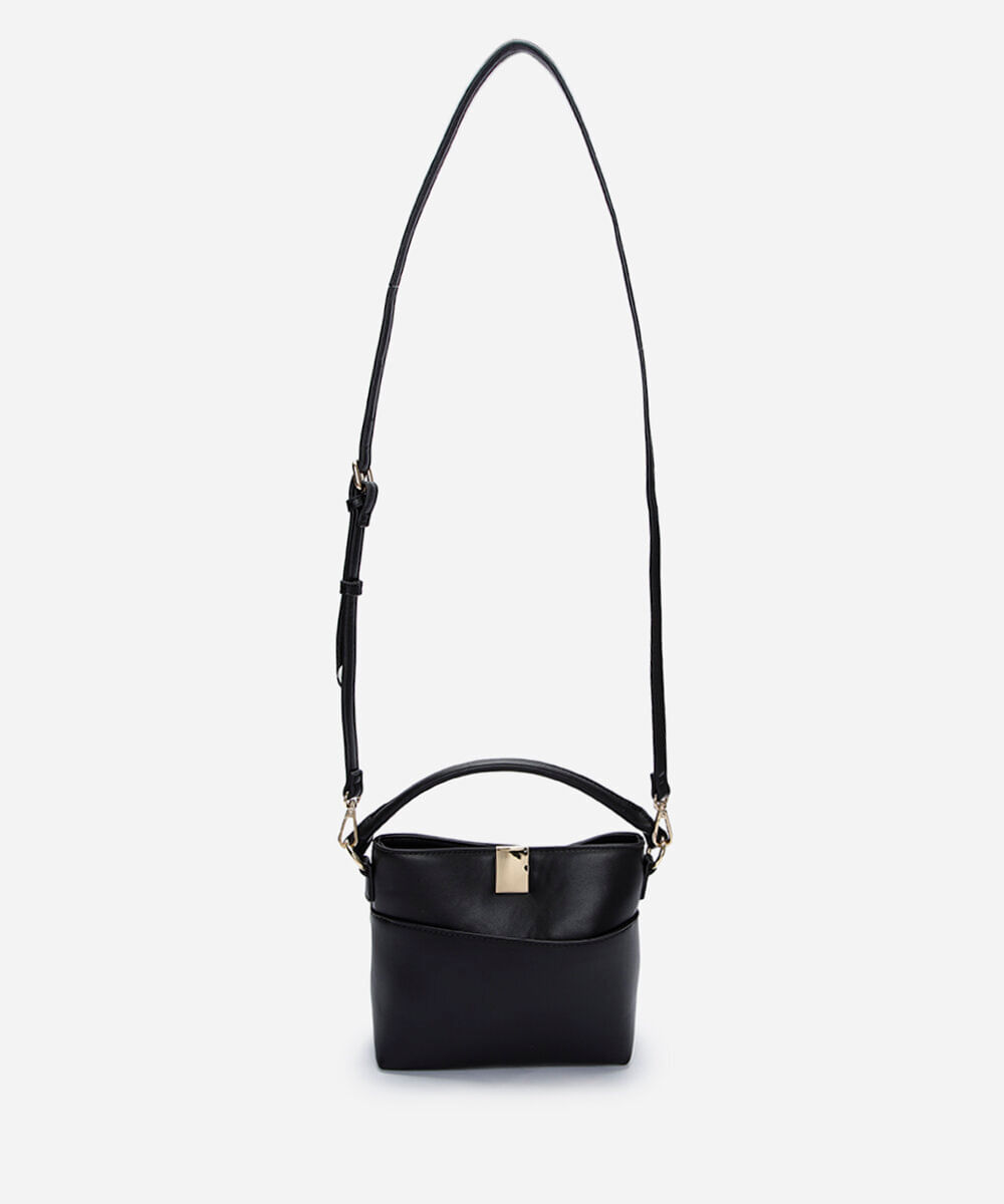 bolsa transversal preta