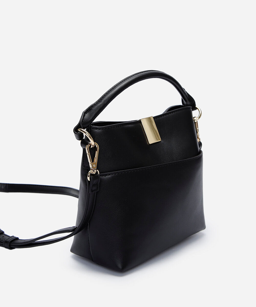 bolsa transversal preta