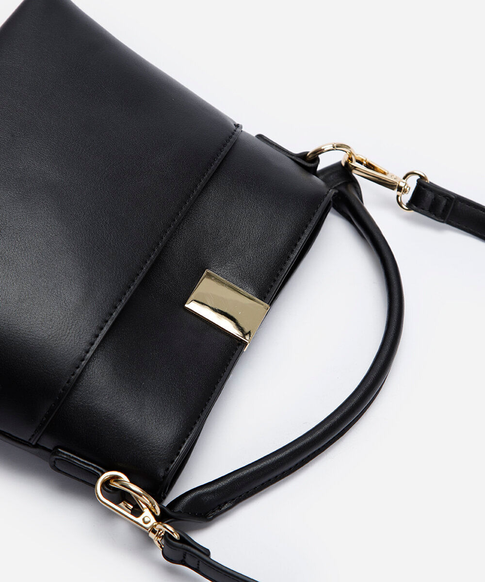 bolsa transversal preta