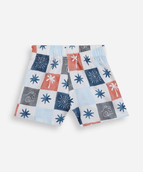 kit de 2 shorts infantil summer - multicor