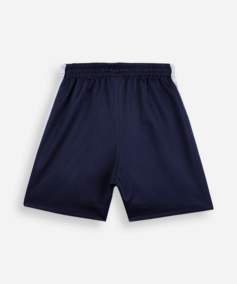 short esportivo infantil com recorte psg azul