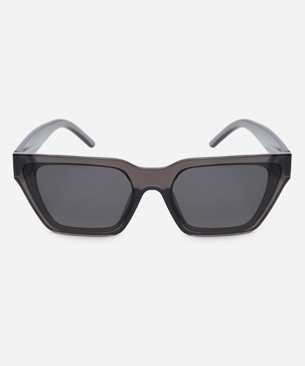 óculos de sol feminino gatinho de acetato triton cinza