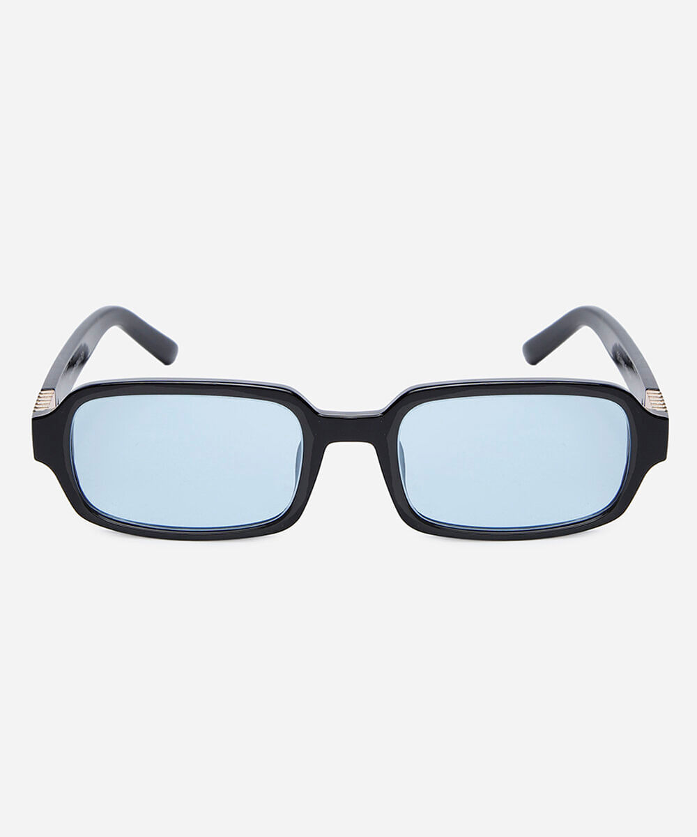 óculos de sol feminino quadrado de acetato triton preto