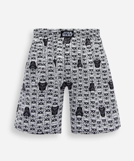 cueca samba canção masculina de algodão darth vader star wars off white