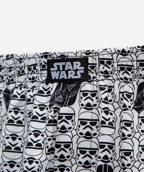 cueca samba canção masculina de algodão darth vader star wars off white