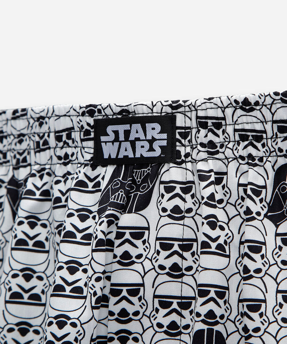 cueca samba canção masculina de algodão darth vader star wars off white