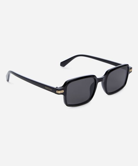 óculos de sol feminino quadrado de acetato triton preto