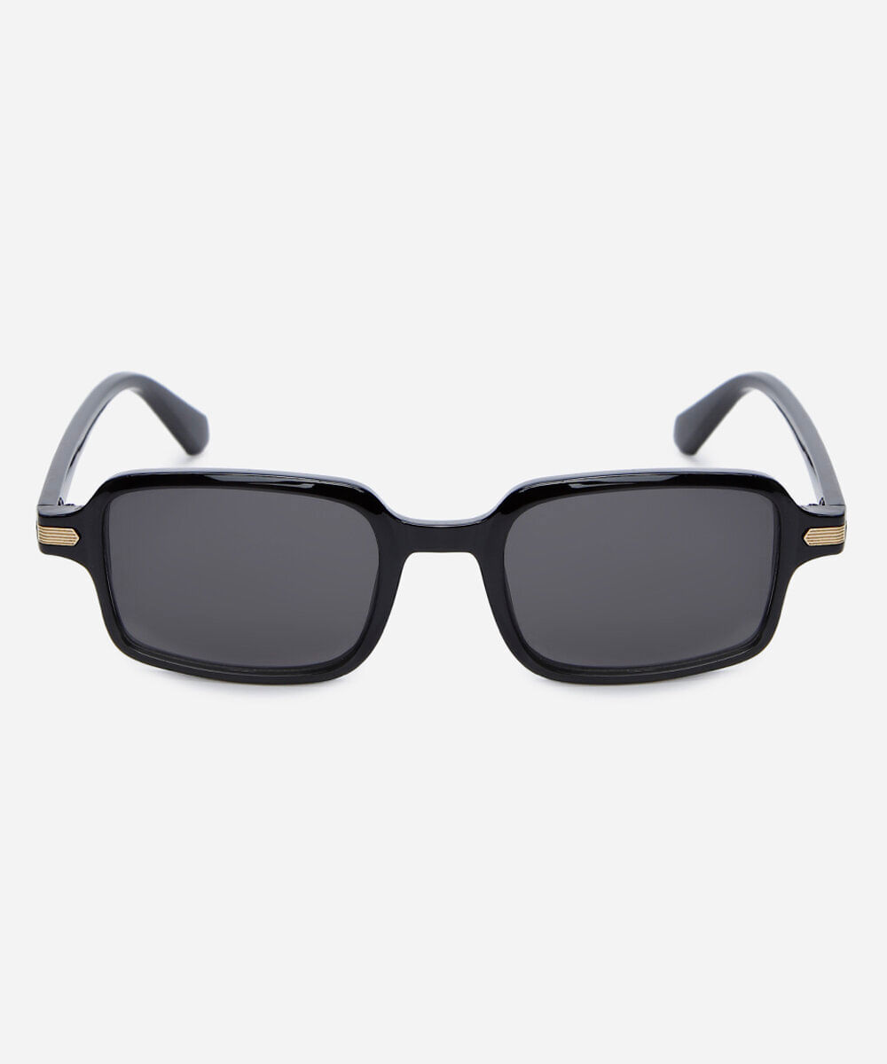 óculos de sol feminino quadrado de acetato triton preto