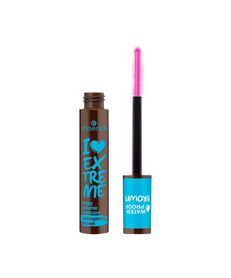 máscara de cílios essence i love extreme crazy volume á prova d água marrom
