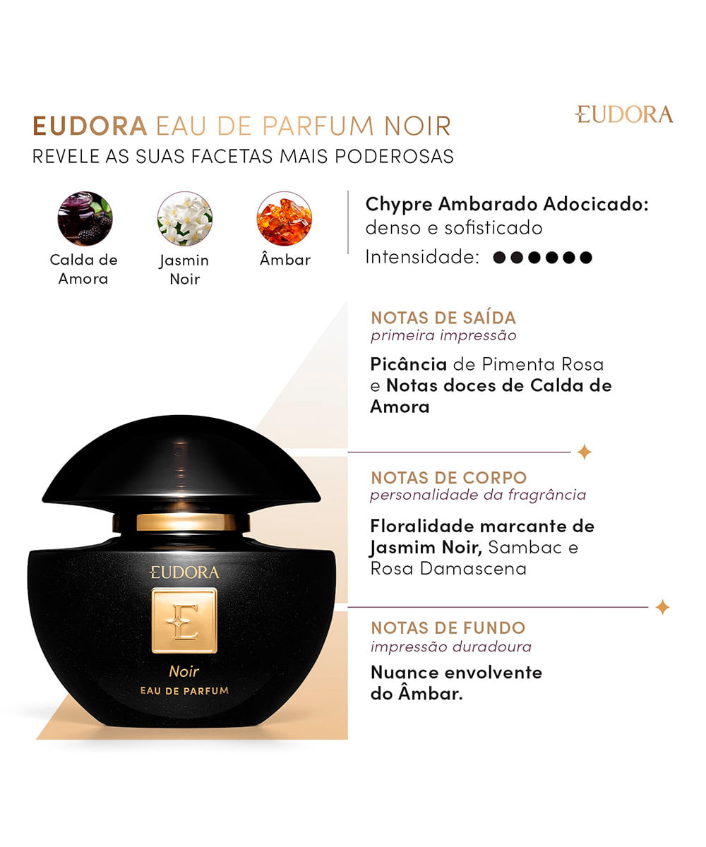 perfume feminino eudora noir edp 75ml
