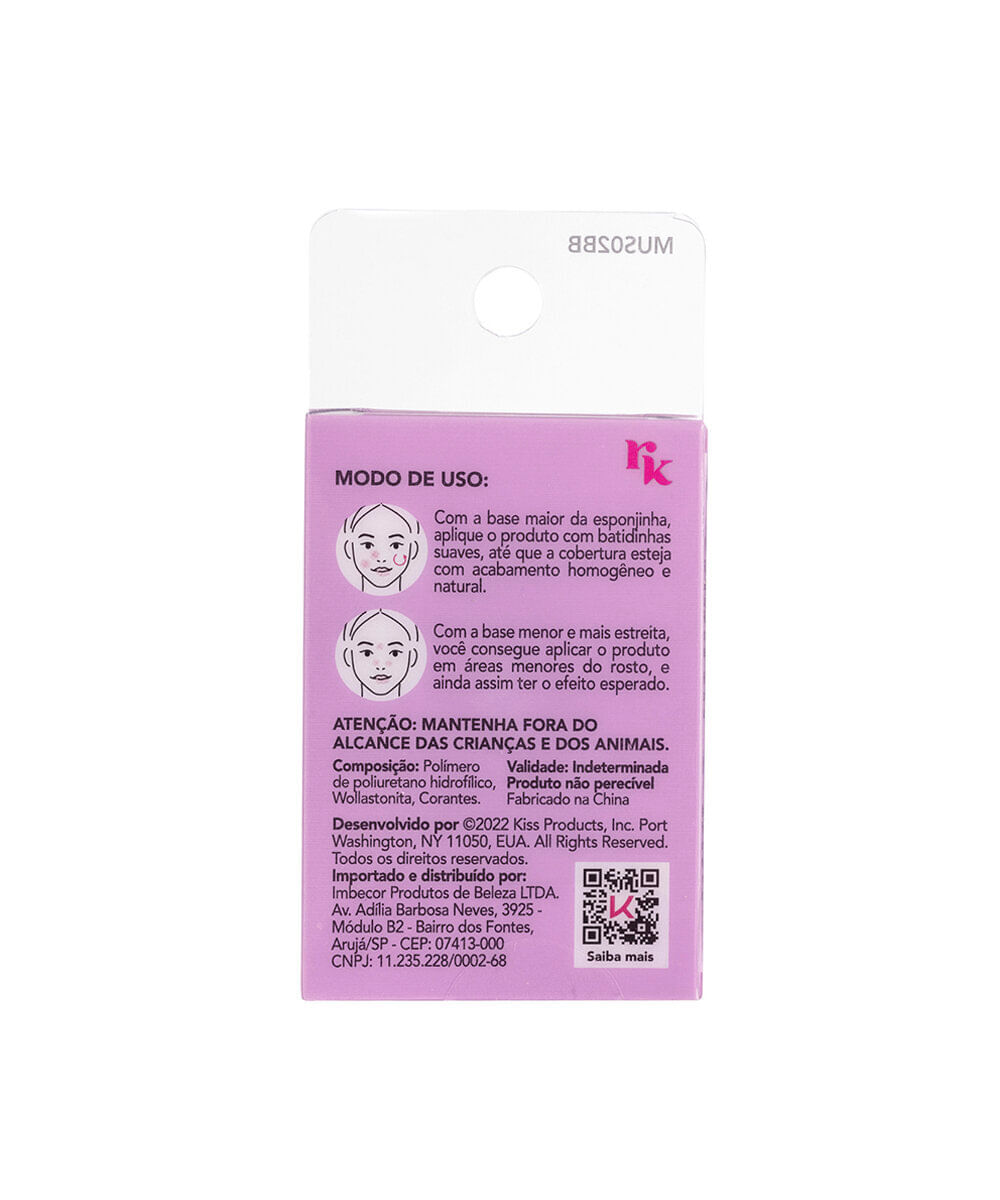 esponja de maquiagem ruby kisses blending miracle