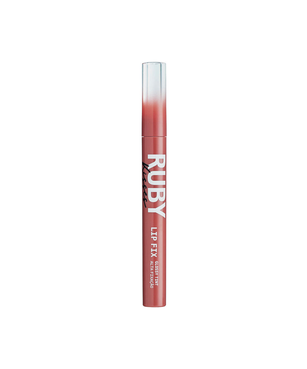 gloss labial ruby kisses lip fix glossy tint coral dream