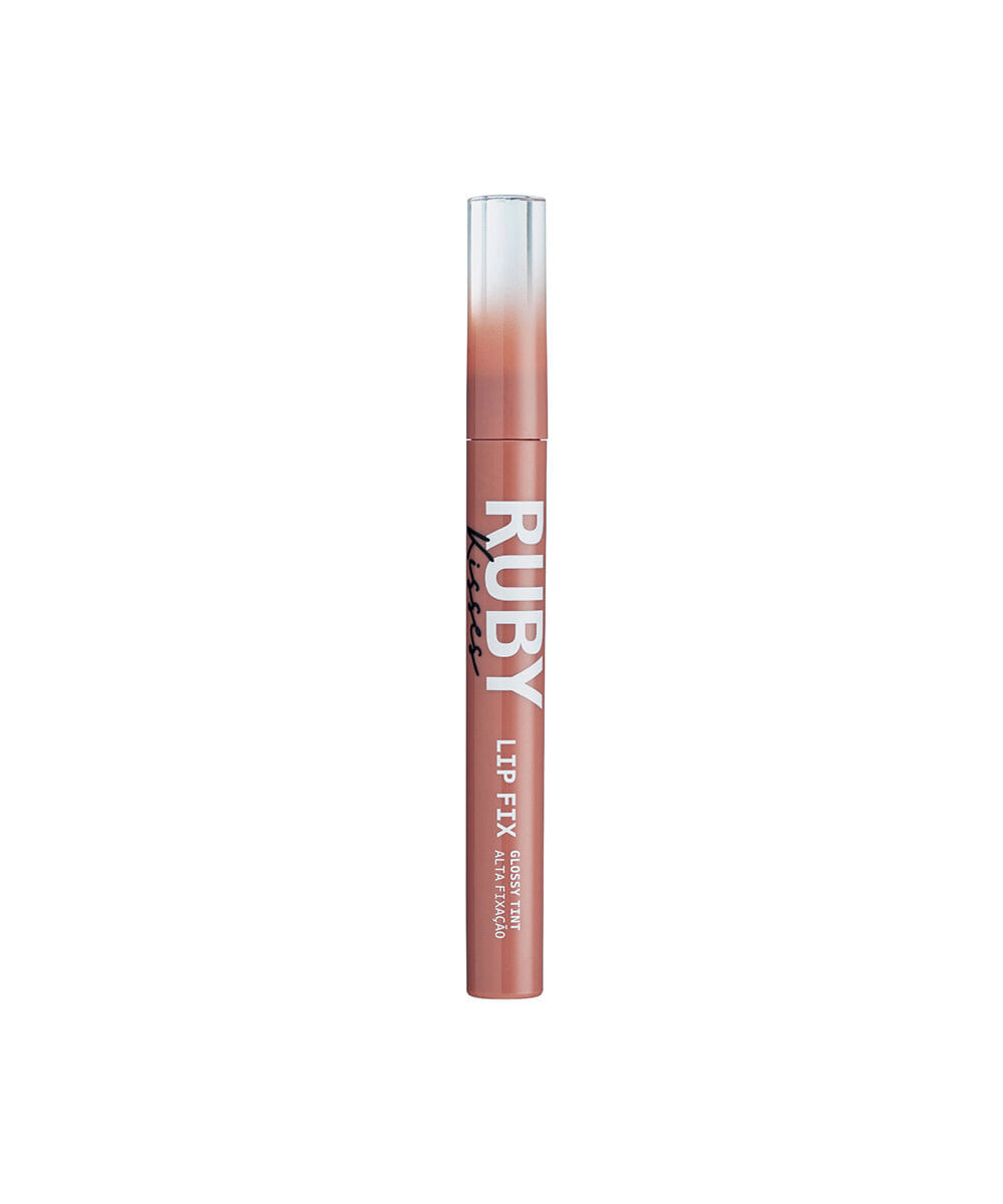 gloss labial ruby kisses lip fix glossy tint rosy brown
