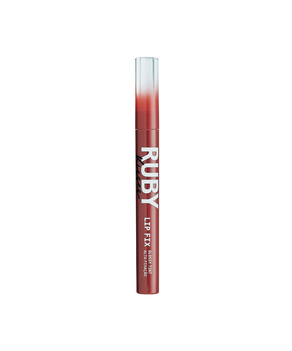 gloss labial ruby kisses lip fix glossy tint sweet brown