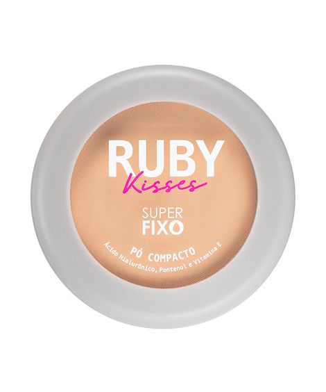 pó compacto ruby kisses super fixo cor 122