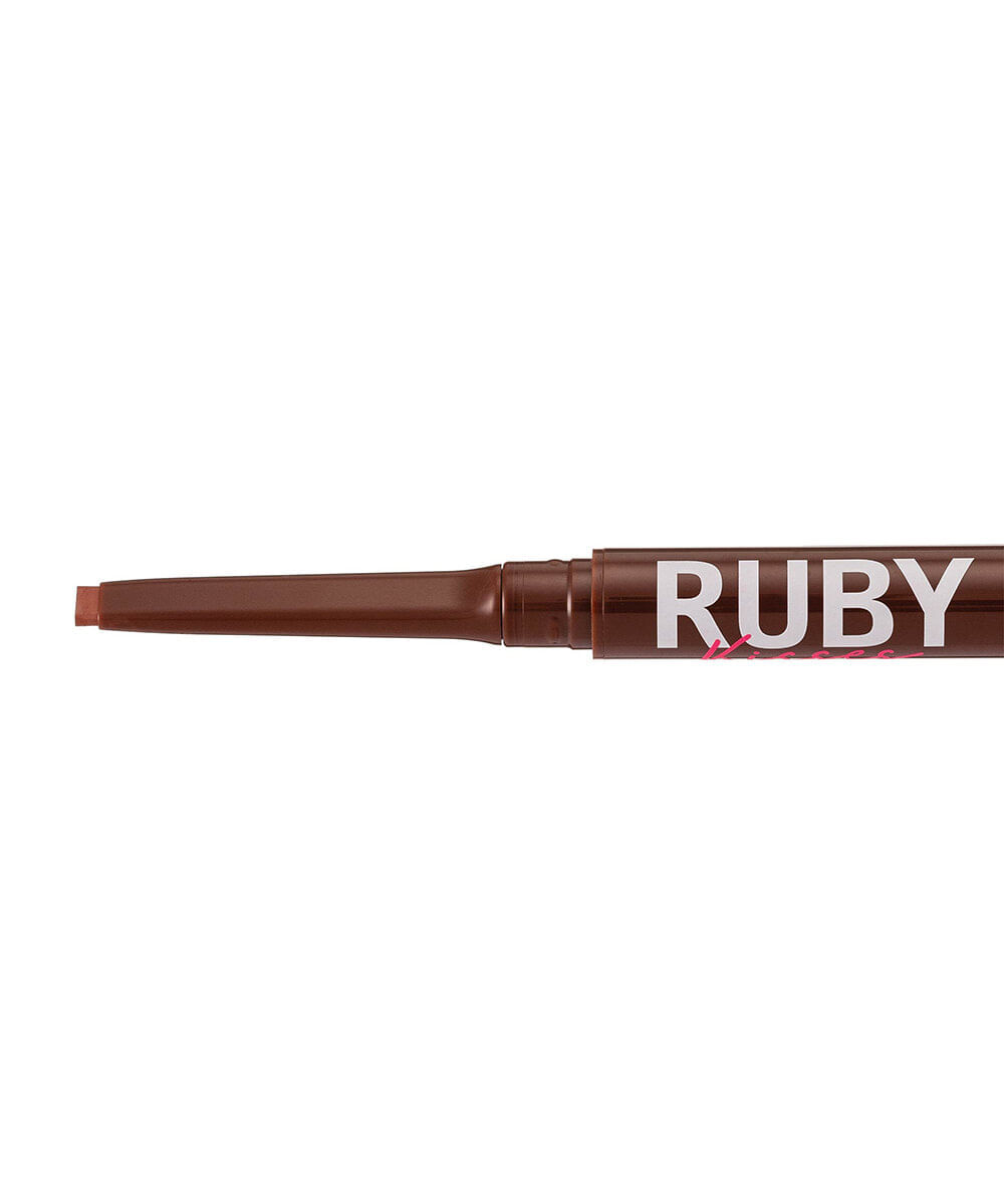 lapiseira labial volume ruby kisses big e full plumping lip liner warm brown
