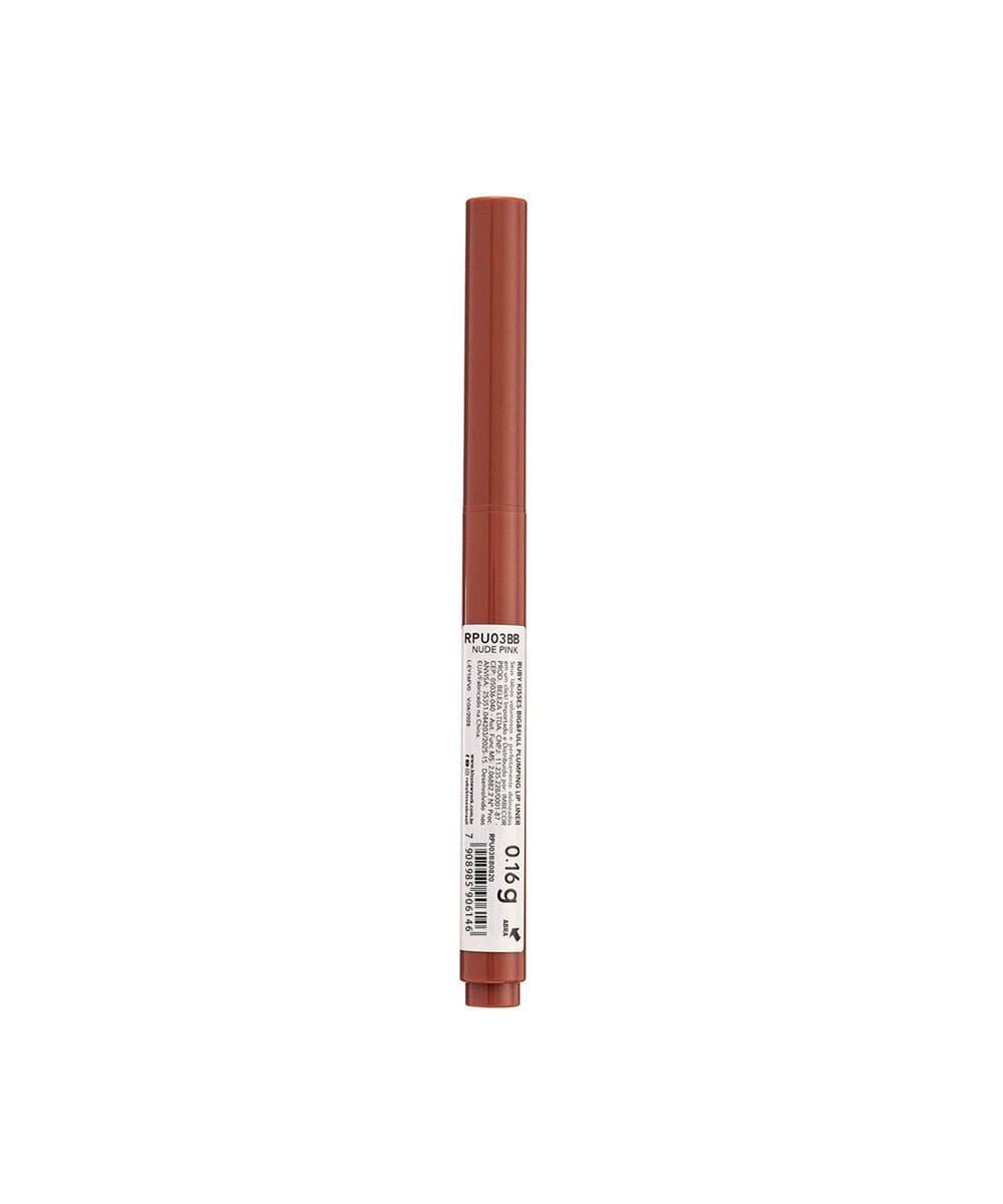 lapiseira labial volume ruby kisses big e full plumping lip liner nude pink