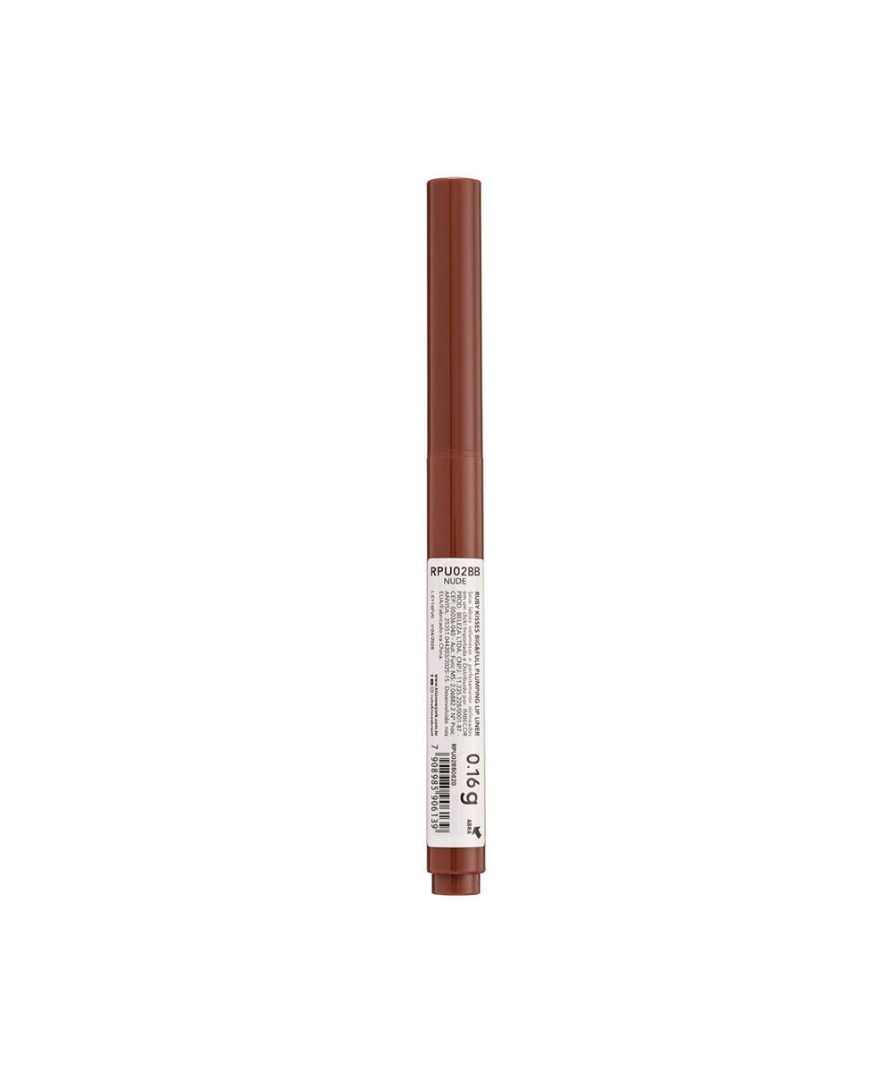 lapiseira labial volume ruby kisses big e full plumping lip liner nude