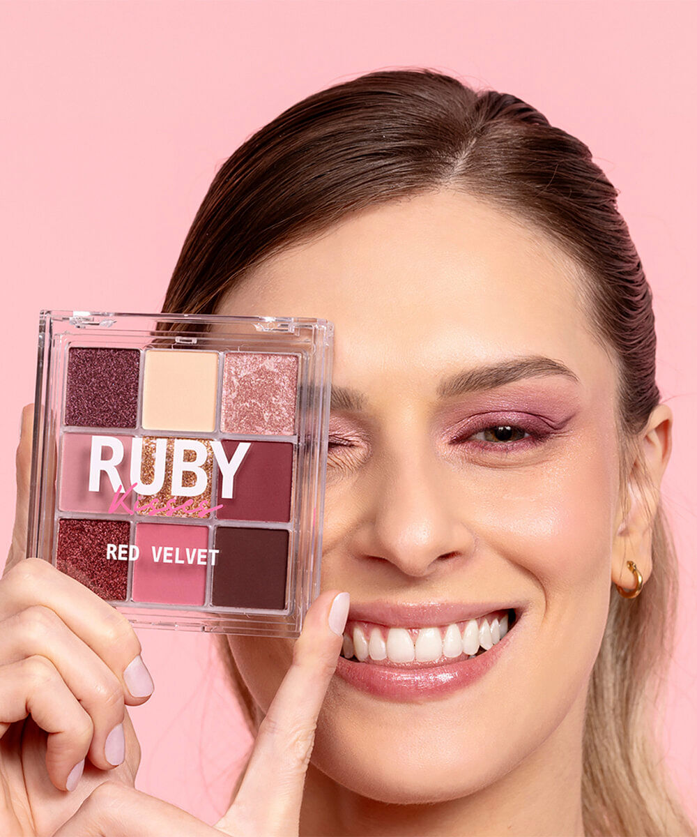 paleta de sombras ruby kisses sweets collection red velvet