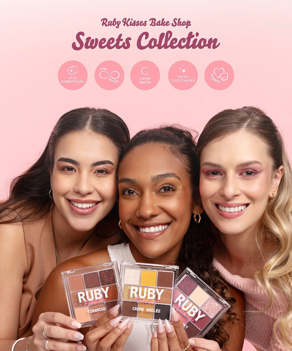 paleta de sombras ruby kisses sweets collection tiramisù