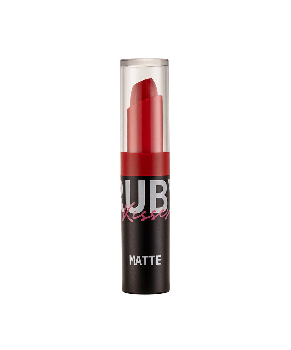 batom ruby kisses matte kiss red