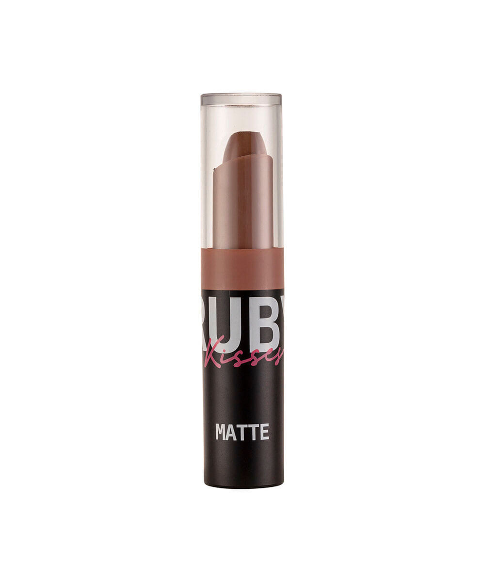 batom ruby kisses matte brown sugar