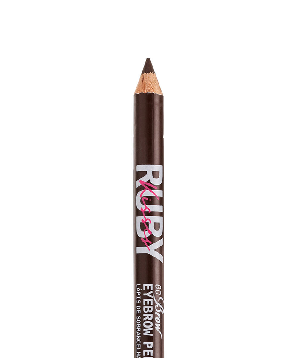 lápis ruby kisses madeira para sobrancelha go brow light medium brown