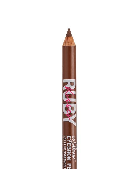 lápis ruby kisses madeira para sobrancelha go brow chocolate brown