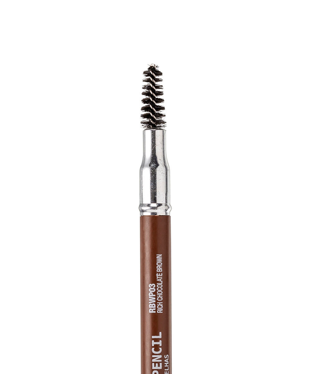 lápis ruby kisses madeira para sobrancelha go brow chocolate brown