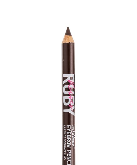 lápis ruby kisses madeira para sobrancelha go brow dark brown