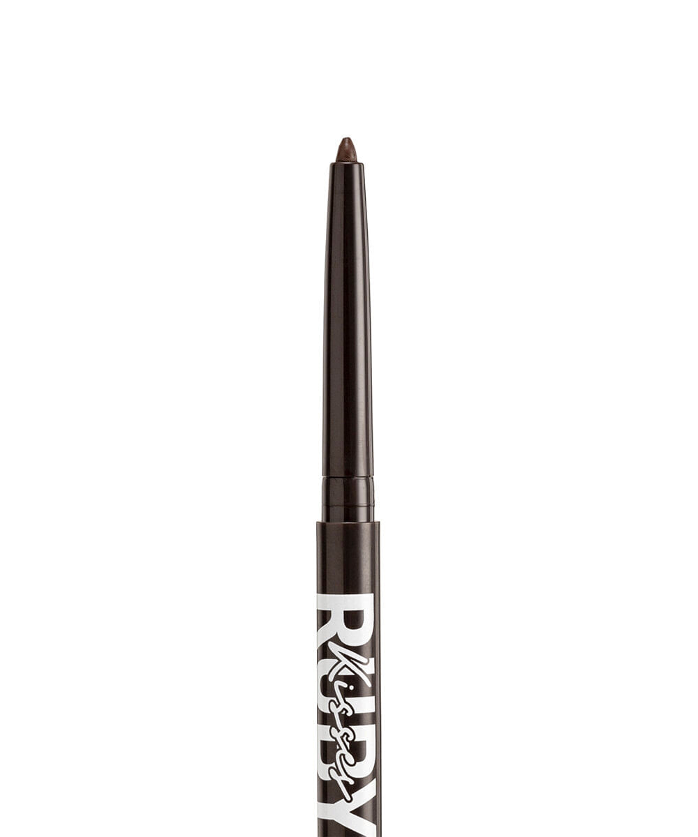 lápis retrátil ruby kisses para olhos à prova d água dark brown