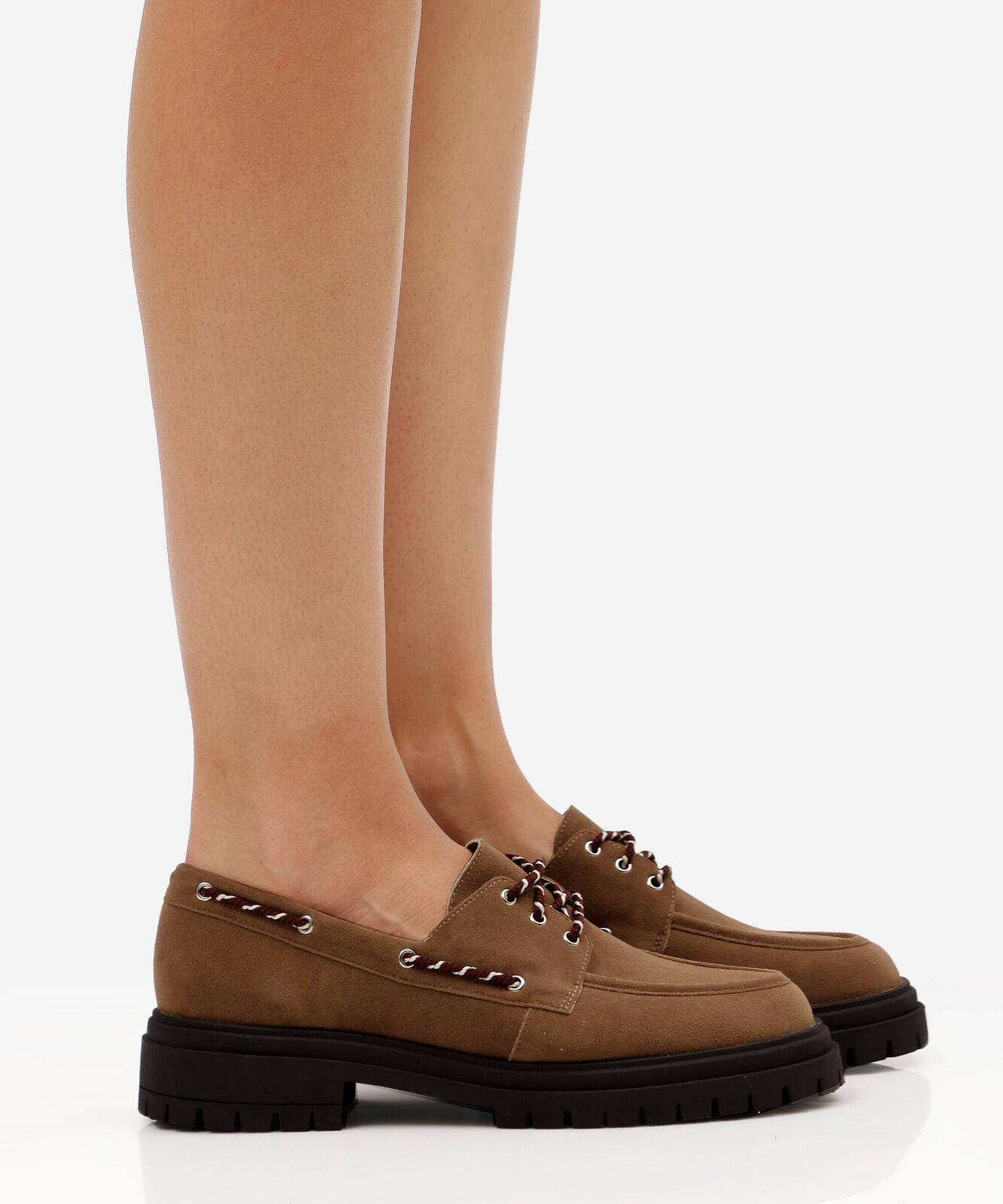 mocassim texturizado tratorado bege