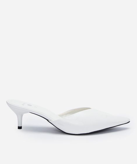 scarpin boneca com fivelas salto baixo mindset branco