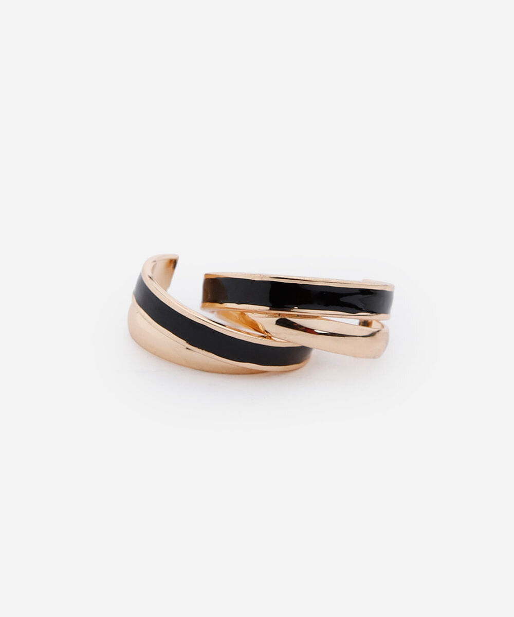 brinco argola esmaltada dourado