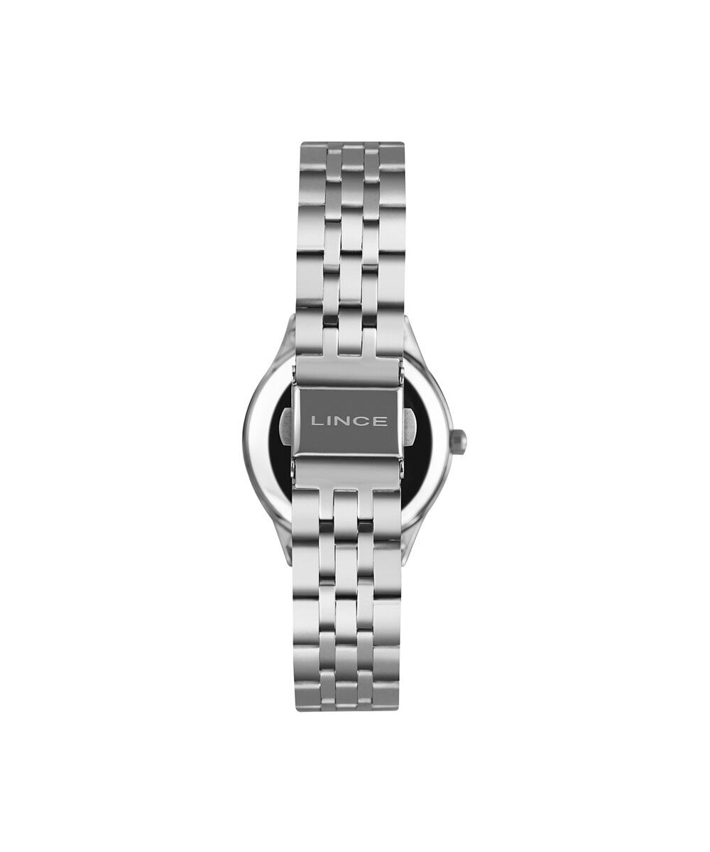 kit relógio feminino lince analógico lrmh008l30 kafos2sx prateado