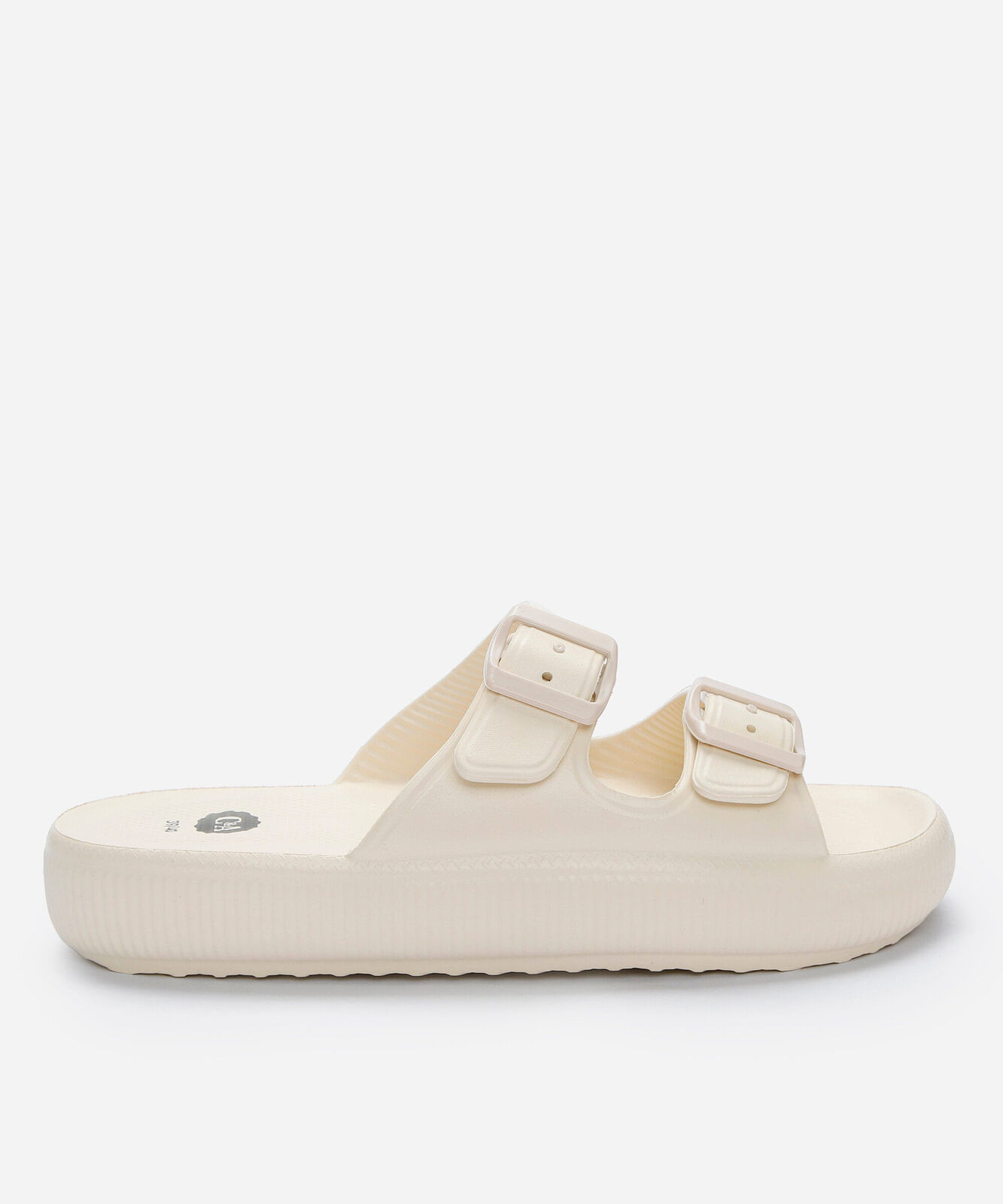 papete com fivela dupla off white