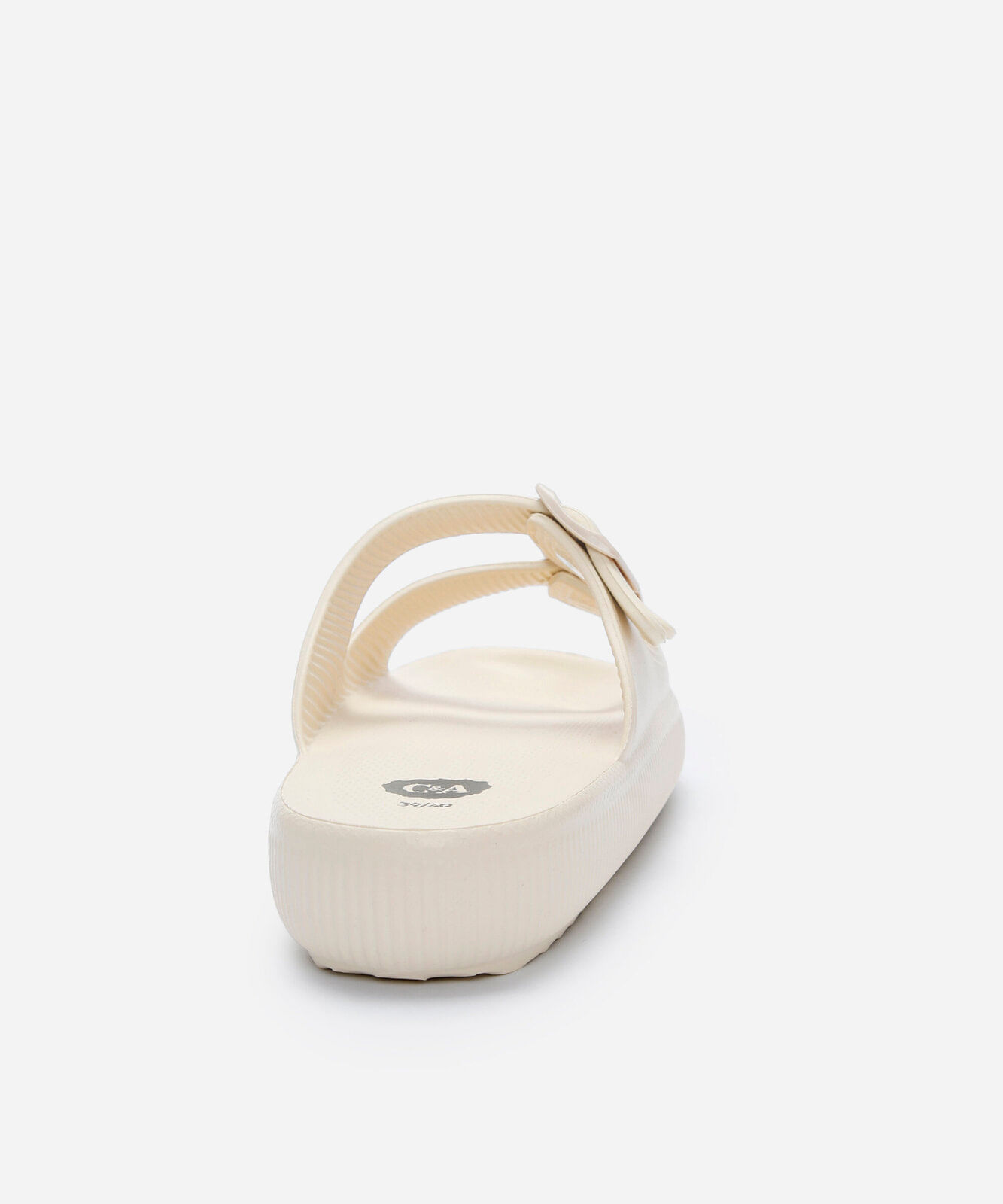papete com fivela dupla off white