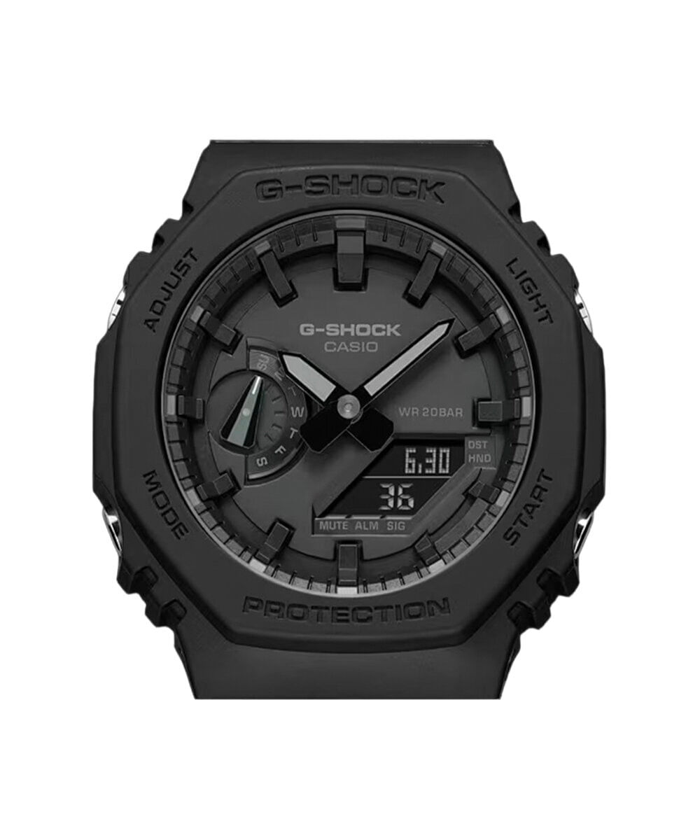relógio masculino g shock casio analógico digital ga 2100 1a1dr preto
