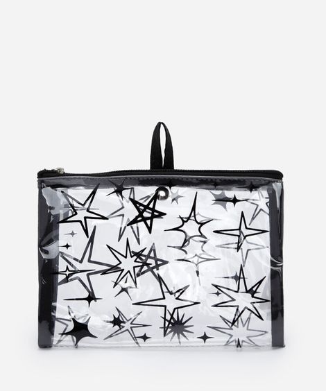 necessaire estrelas preta