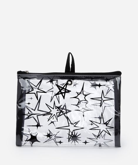 necessaire estrelas preta