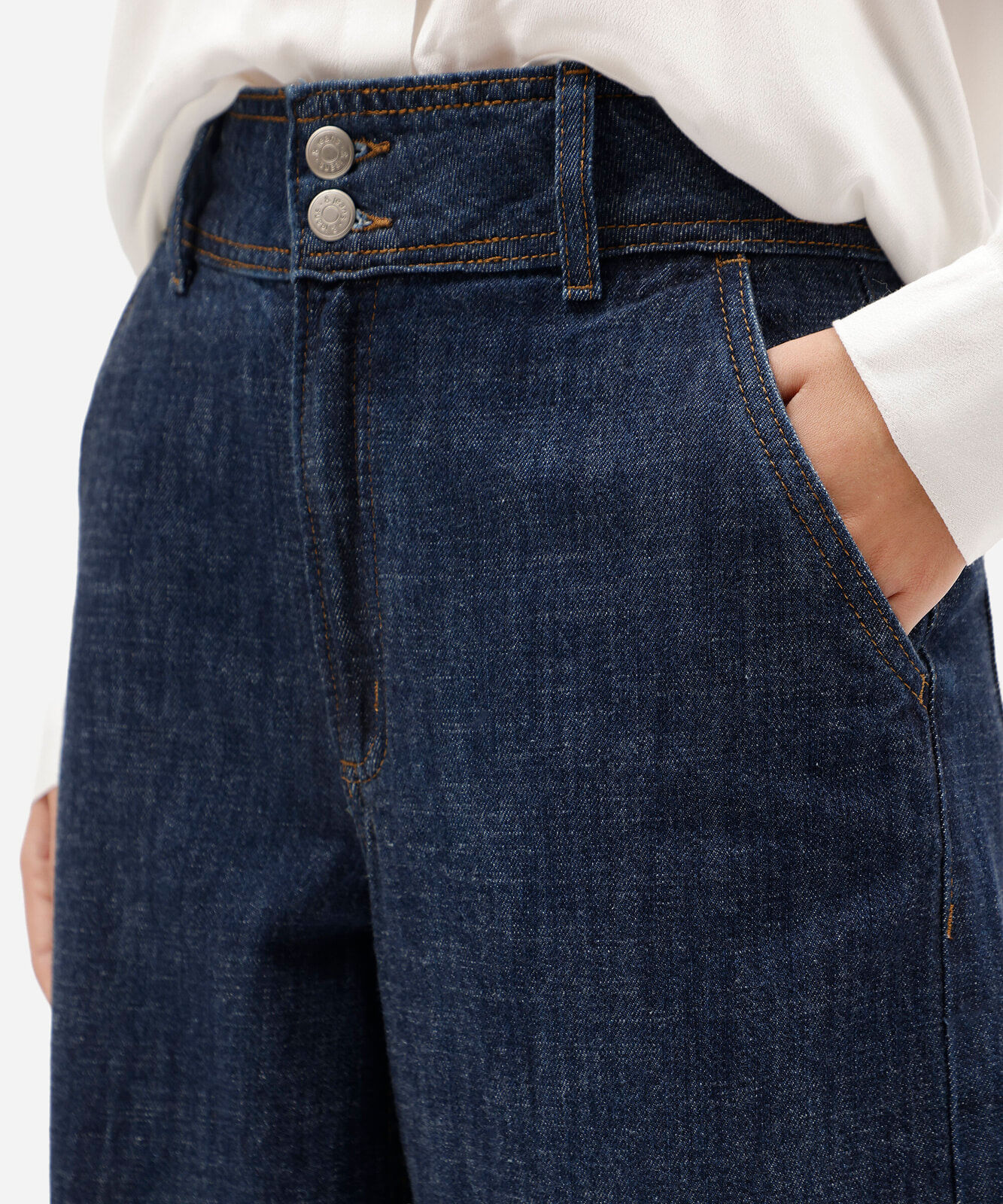 calça aladim feminina jeans cintura alta azul
