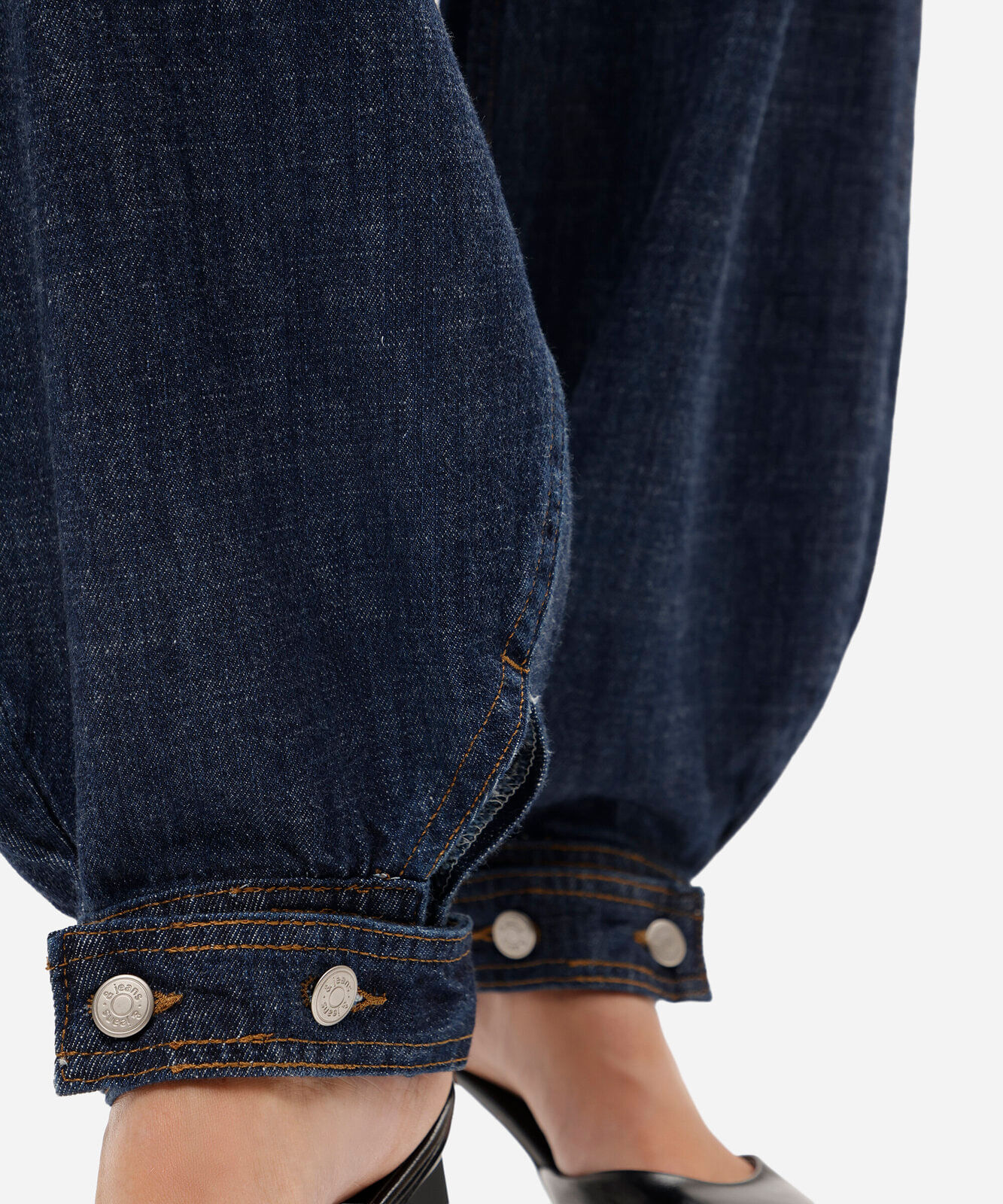 calça aladim feminina jeans cintura alta azul