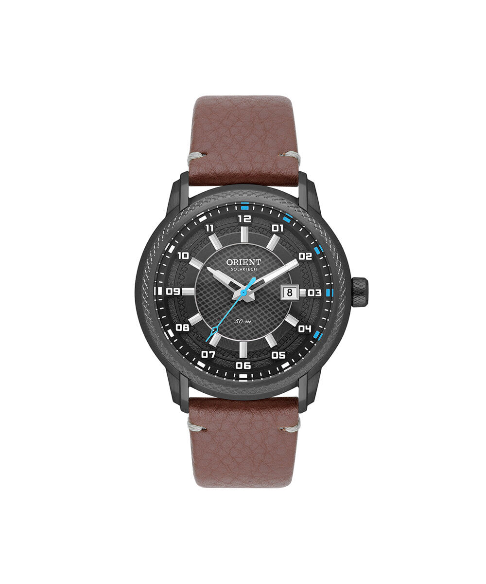 relógio masculino orient analógico calendário mpsc1015 g2nx preto