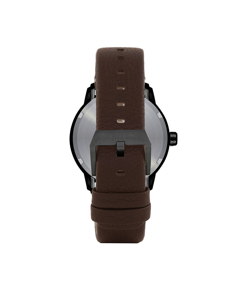 relógio masculino orient analógico calendário mpsc1015 g2nx preto