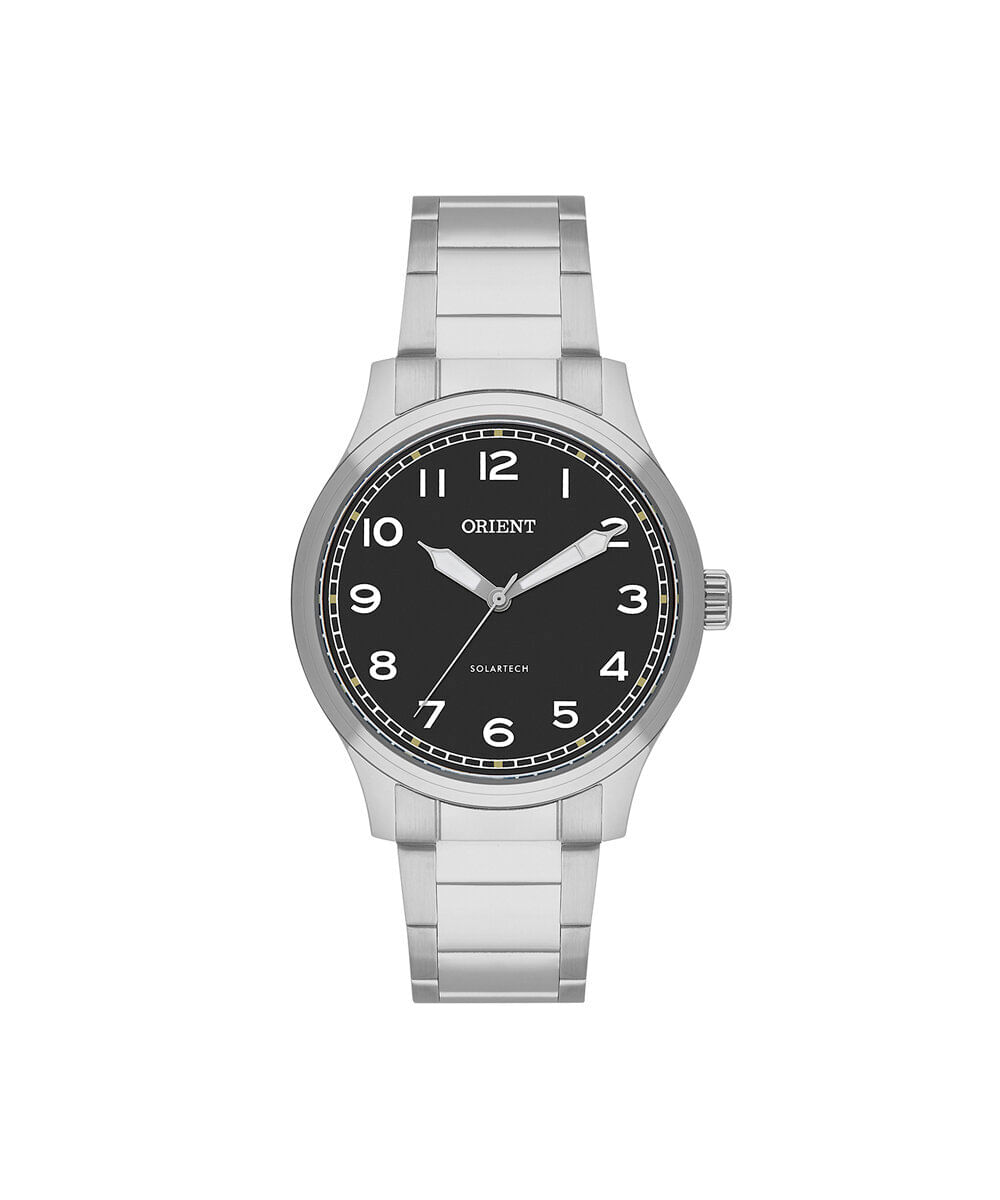 relógio masculino orient analógico mbss0018 p2sx prateado
